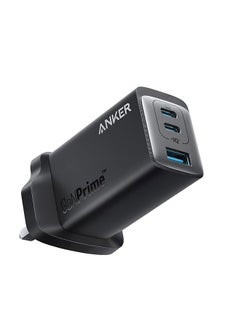 Buy USB C Plug, USB C Charger, Anker 735 Charger GaNPrime 65W, PPS 3-Port Fast Wall Charger For MacBook Pro/Air, iPad Pro, Galaxy S22/S21, Dell XPS 13, Note 20/10+, iPhone 15/Pro, And More Black in UAE
