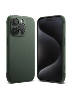 Buy Onyx Case Compatible With iPhone 15 Pro Enhanced Grip Tough Flexible Tpu Shockproof Rugged Tpu Bumper Drop Protection Phone Cover Dark Green in Egypt