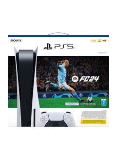 Buy PlayStation 5 Disc Console with Controller (UAE Version) and FC 24 Voucher Bundle in Egypt