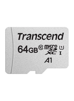 اشتري USD300S A1 64GB UHS-I U1 Class 10 Micro SD Memory Card up to 100/20 MB/s with Adapter (TS64GUSD300S-A) 64 GB في الامارات