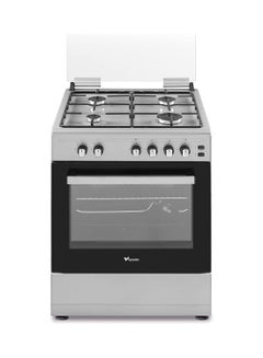 اشتري 60cm Gas Cooker With Stainless Steel Finish, Enamel Pan Support, Made In Turkey VG66E Stainless Steel في الامارات