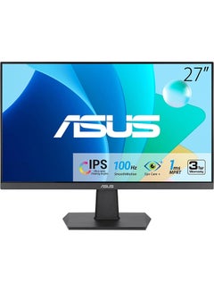 Buy 27 inch VA27EHF Eye Care Gaming Monitor, FHD IPS Frameless Display, 100Hz Refresh Rate, 1ms MPRT, Adaptive-Sync, Low Blue Light, Wall Mountable, HDMI v1.4 Black in UAE