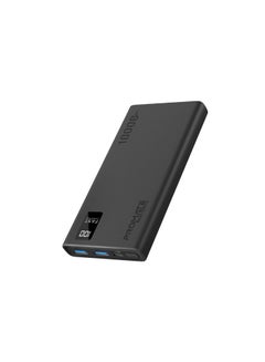 Buy 10000 mAh Universal Ultra-Slim iPhone 15 Power Bank, Portable Charger, 10W USB-C Input/Output Port, Dual USB, LED, Over-Heating Protection For iPhone 13/14, Galaxy, iPad, Bolt-10Pro - Black in UAE