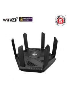 اشتري RT-AXE7800 TRI BRAND WIFI 6E PERFOMANCE ROUTER 2.5 G SUPPORT 90IG07B0-MU9B00 Black في الامارات