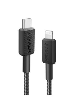 Buy Anker 322 USB-C to Lightning Cable (6ft Braided) Black in Egypt