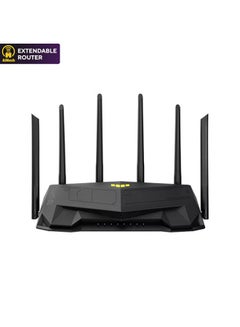 Buy TUF GAMING AX6000 WIFI6 GAMING ROUTER AIMESH,90IG07X0-MU9C00 Black in Saudi Arabia