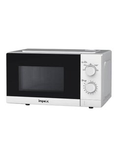 Buy Microwave Oven 5 Power Levels With Easy Reheat And Defrost Function 20 L 700 W MO 8101A White With Black in Saudi Arabia