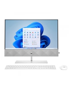 Buy Pavilion 24-K1003Ne With 23.8 Inch FHD Touch Display, 11Th Gen Intel Core I5-11500T Processor, 8GB RAM, 1TB HDD+256GB SSD, 4GB Nvidia Geforce Mx350 Graphics, Windows 11 English/Arabic White in UAE