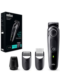 Buy Beard Trimmer 3 With Precision Wheel, Ultra Sharp Blade, 4 Styling Tools - BT 3440 Black in UAE