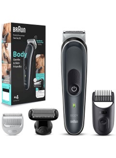 Buy Body Groomer 5 Full Body With SkinShield Technology And Sensitive Comb - BG 5360 Grey in UAE