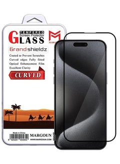 اشتري iPhone 15 Pro Max Screen Protector Scratch And Shatter Resistant Anti Bubble HD Glass Clear في الامارات