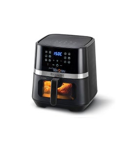 اشتري Digital 12-in-1 Multifunction Air Fryer 2Kg Capacity With Rapid Hot Air Circulation For Frying, Grilling, Broiling, Roasting, and Baking 5.8 L 1800 W AF5800 black في مصر