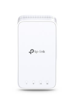 اشتري AC1200 Mesh Dual Band Wi-Fi Range Extender, Broadband/Booster/Hotspot 1 Ethernet Port, Built-In Access Point Mode, Works with Any Wi-Fi Router, UK Plug (RE330) White في الامارات