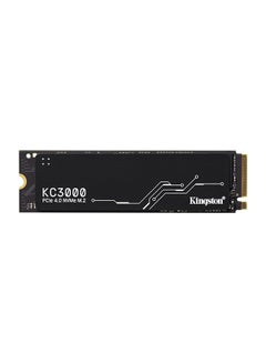 اشتري KC3000 PCIe 4.0 NVMe M.2 SSD - تخزين عالي الأداء لأجهزة الكمبيوتر المكتبية والمحمولة - SKC3000S/512G، سرعة قراءة 7000 ميجابايت/ثانية، سرعة كتابة 3900 ميجابايت/ثانية، أسود في الامارات