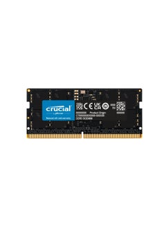 اشتري Crucial RAM CT16G48C40S5 16GB DDR5 4800MHz CL40 Laptop Memory, Black 16 GB في الامارات