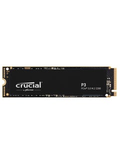 اشتري P3 1TB CT1000P3SSD8 PCIe 3.0, 3D NAND, NVMe, M.2 SSD, up to 3500MB/s, Black 1 TB في مصر
