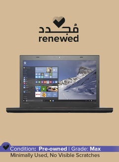 اشتري Renewed - Thinkpad T460S (2016) Laptop With 14-Inch Display, Intel Core i5 Processor/6th GEN/8GB RAM/256GB SSD/Intel HD 520 Integrated Graphics English Black في السعودية