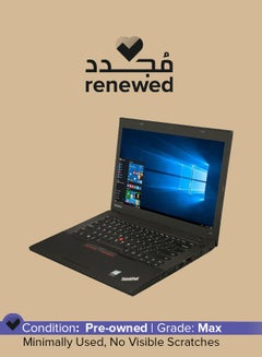 اشتري Renewed - Thinkpad T450 (2015) Laptop With 14-Inch Display, Intel Core i5 Processor/4th Gen/4GB RAM/500HDD/Intel HD Graphics English Black في السعودية
