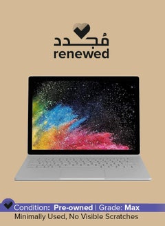 اشتري Renewed - Surface Book 1 (2015) Laptop With 13.5-Inch Display, Intel Core i5 Processor/6th Gen/8GB RAM/256GB SSD/Intel HD Graphics English Silver في السعودية