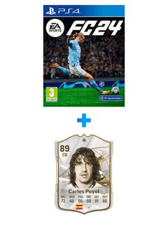 Buy Fc 24 Sports Playstation 4 With Egygamer Carles Puyol Fc 24 Card Portrait in Egypt