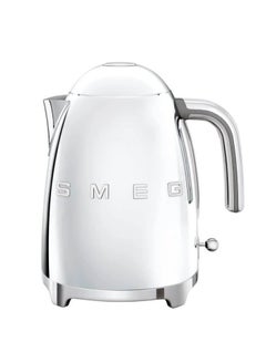 Buy 50's Retro Style Aesthetic Countertop Kettle 1.7 L 3000 W KLF03SSUK Chrome in UAE