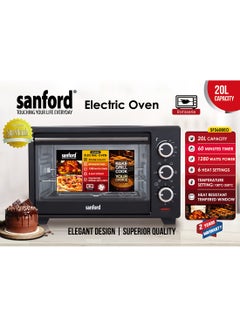 اشتري SANFORD ELECTRIC OVEN 20.0 LITRE 1280 WATTS 20 L 1280 W SF3600EO BS Silver في الامارات