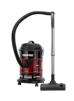 اشتري Drum Type Vacuum Cleaner With 21 L Dust Bag Capacity, Anti-Rust Metallic Body| Powerful Suction And Blower Function 21 L 2300 W GVC19018 Red, Black في الامارات
