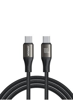 Buy SA25-CC5 Light-Speed Series 100W Fast Charging Data Cable (Type-C to Type-C) 1.2m Black in Saudi Arabia