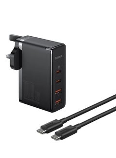 اشتري 100W USB C Charger, GaN5 Pro Fast Type C PD Charging Station For MacBook Pro/Air 16"/14"2022 13Inch 2023 iPhone 15/14/13 Pro/Max/Plus/iPad Pro/Air/Galaxy/Dell/Lenovo/Huawei USB-C Laptops And More Black في الامارات