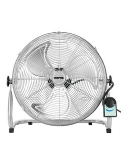 Buy 18" Industrial Metal Floor Fan, 3 Pcs Factory Balanced Metal Blade, 3 Speed Options, Heavy Duty 450 MM, Powerful Copper Motor, Tilt Adjustable Head 150 W GF21196 Silver in UAE