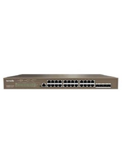 Buy TEG5328P-24-410W Managed L3 Gigabit Ethernet (10/100/1000) Power over Ethernet (PoE) 1U Brown in Saudi Arabia