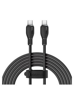 اشتري Baseus Pudding Series Fast Charging Cable Type-C to Type-C 100W 2m Cluster Black Black في السعودية