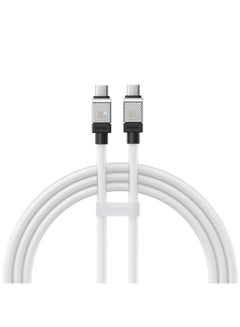 Buy Baseus CoolPlay Series Fast Charging Cable Type-C to Type-C 100W 1m White White in Egypt