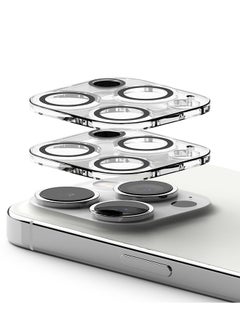 اشتري Invisible Defender Camera Lens Protector For Apple iPhone 15 Pro Max Tempered Glass Lens Protector Pack Of 2 Clear في الامارات