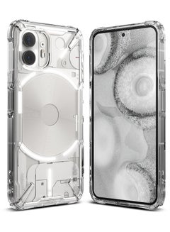 اشتري Fusion-X For Nothing Phone 2 Case Cover Transparent Hard Back Soft Flexible TPU Bumper Scratch Resistant Shockproof Protection Clear في الامارات