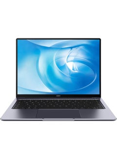 Buy Matebook 14 Laptop With 14-Inch 2K Touchscreen Display, AMD Ryzen 7- 5700U Processor/16GB RAM512GB SSD/AMD Radeon Graphics/Windows 11 English/Arabic Space Gray in UAE