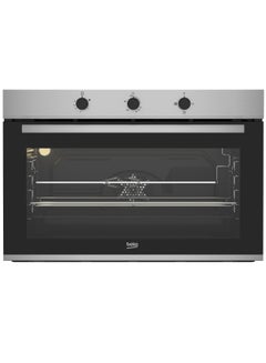 Buy Built-In Gas Oven With Fan, 96 Liters, 90Cm BBWHT12104XS Black / Silver in Egypt