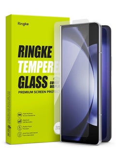 Buy Cover Display Screen Protector Tempered Glass For Samsung Galaxy Z Fold 5 5G 2023 Clear in UAE