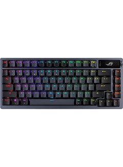 اشتري ROG Azoth 75 Wireless DIY Custom Gaming Keyboard, OLED display, Gasket-Mount, Three-Layer Dampening, Hot-Swappable Pre-lubed ROG NX Red Switches & Keyboard Stabilizers, ABS Keycaps, AR layout Black في الامارات