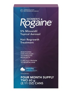 اشتري Women's 5% Minoxidil Foam 4-Month Supply White 60+60grams في الامارات