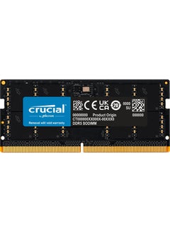 اشتري RAM 32GB DDR5 4800MHz CL40 Laptop Memory CT32G48C40S5, Black 32 GB في الامارات
