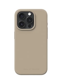 Buy iPhone 15 Pro Silcone Case Beige in Saudi Arabia