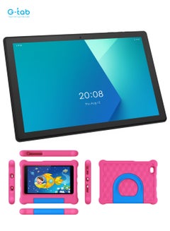 اشتري C10 Pro Tablet, 10.1 Inch WiFi Kids, Quad Core, 4Gb Ram+64Gb Rom, 5Mp Front+8Mp Rear Camera, IPS LCD, Tempered Glass Touch, 6000mAh Battery With EVA Case, 1 Year Warranty في الامارات