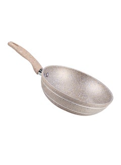 Buy Royalford 28 CM Smart Wok Pan with Marble Coating- RF9841 Forged Aluminum Body with 3.8 MM Extra Thick Bottom Induction Compatible and Soft Touch Handle PFOA-Free and PTFE-Free Brown Beige 28cm in UAE