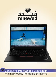 اشتري Renewed - ThinkPad L490 Laptop With 14 inch Display,Intel Core i7 Processor/8th Generation/16GB RAM/256GB SSD/Windows 10 Pro English Black في الامارات