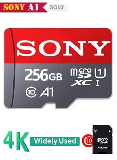 Buy Ultra Fast Speed Micro SD Memory Card Class 10 TF Flash Card With Adapter 256 GB in Saudi Arabia