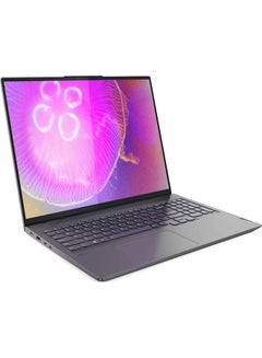 اشتري Yoga Slim 7 Pro 16ACH6 Laptop With 16-Inch WQXGA Touch Display, AMD Ryzen 7-5800H Processor/16GB DDR4 RAM/1TB SSD/4GB Nvidia GeForce RTX 3050/Windows 11 Home English/Arabic Grey في الامارات