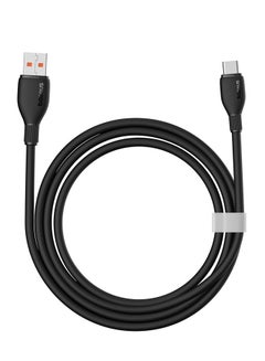 Buy 100W USB A To USB C Charger Cable,(1.2M) 6A PD Fast Charging Data Cable Type C Cable For iPhone 15/15 Plus/15 Pro Max/MacBook Pro Samsung S22/21/20/Note20 And All Type-C Mobile Phone Black in UAE