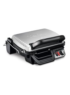 Buy Contact Grill 3 In1 With Baking Function Double Grill Surface When Opened As A Table Grill BBQ Also For Sandwich, Steak, Panini Adjustable Thermostat Non-Stick Coated 2000 W GC3060 Balck & Silver in UAE