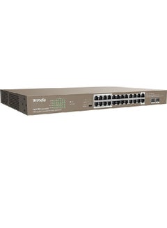 Buy TEG1126P-24-410W 24GE + 2SFP Ethernet Switch With 24-Port PoE Brown in UAE